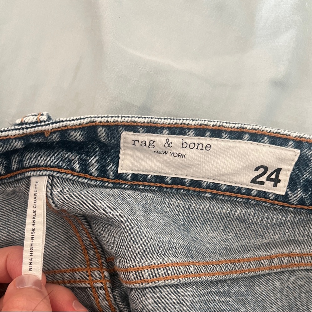 Rag and Bone Nina High-Rise Ankle Cigarette Jeans